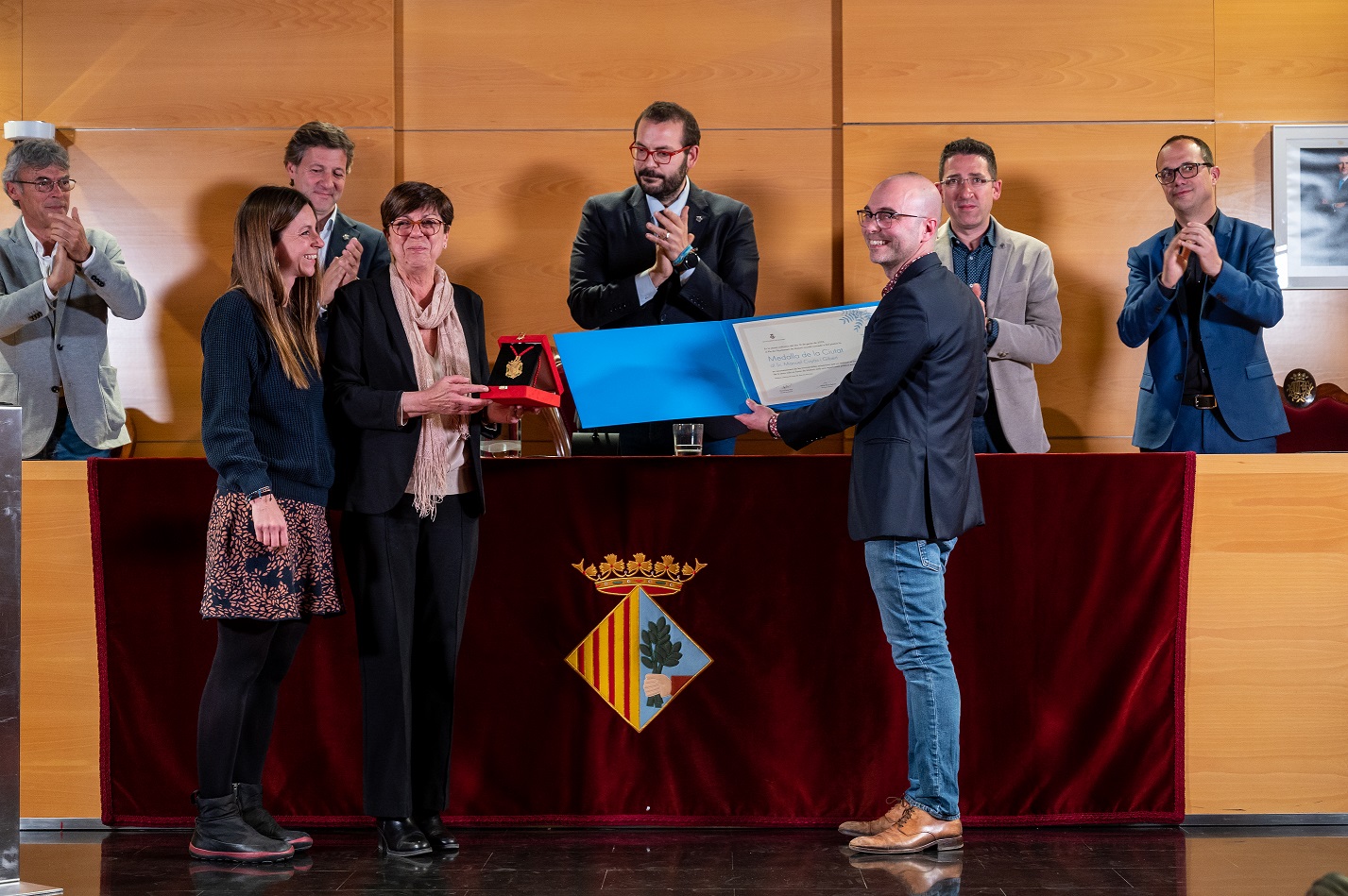 Entrega de la Medalla de la Ciutat de Mataró a Manuel Cuyàs i Gibert a títol pòstum